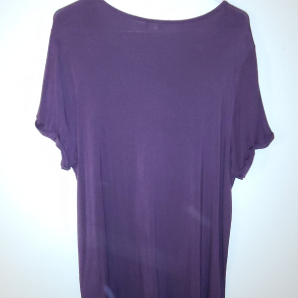 Womens size 2 Torrid lace up purple shirt. - Picture 4 of 5
